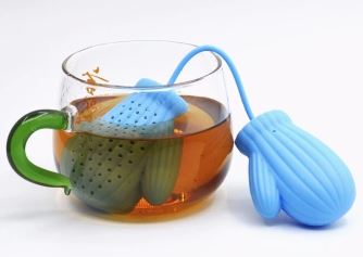 Silicone Santa Glove Christmas Loose Tea Makers Silicone Santa Glove Christmas Loose Tea Makers