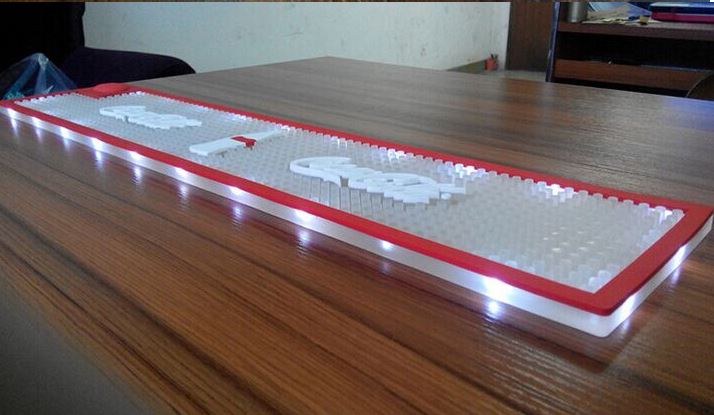 pvc bar runner with led light