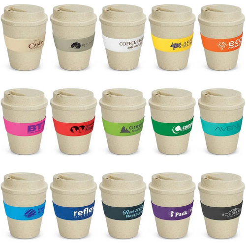 Bamboo Fiber Coffee cup Silicone Cover Bamboo Fiber Coffee cup Silicone Cover