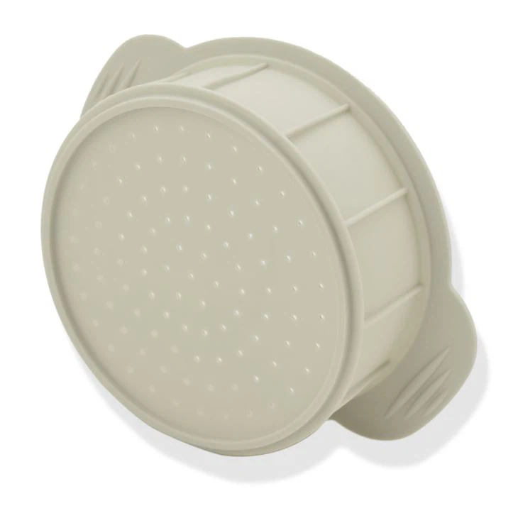 Round Silicone Rubber Basket Steamer Cooker With Lid