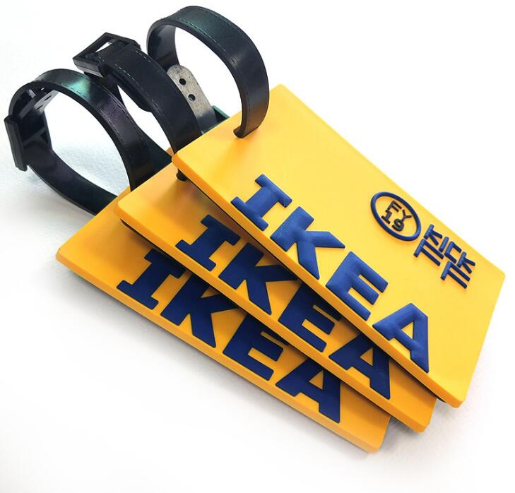 3D Three-dimensional PVC Soft Luggage Tag ID Rubber Bag Tag