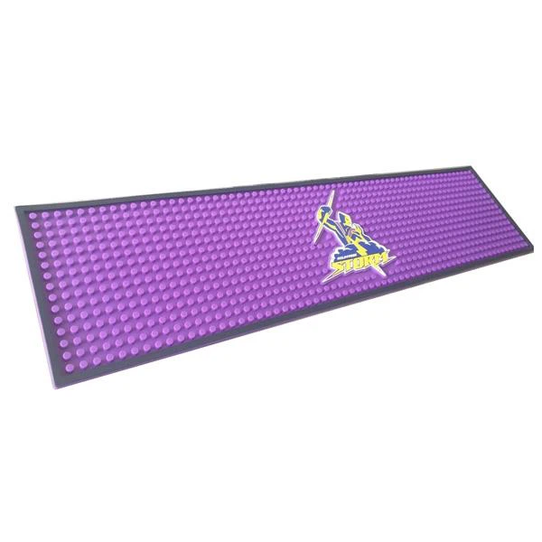 PVC gumi lila rúdszőnyeg Runner Barmat 3D logóval