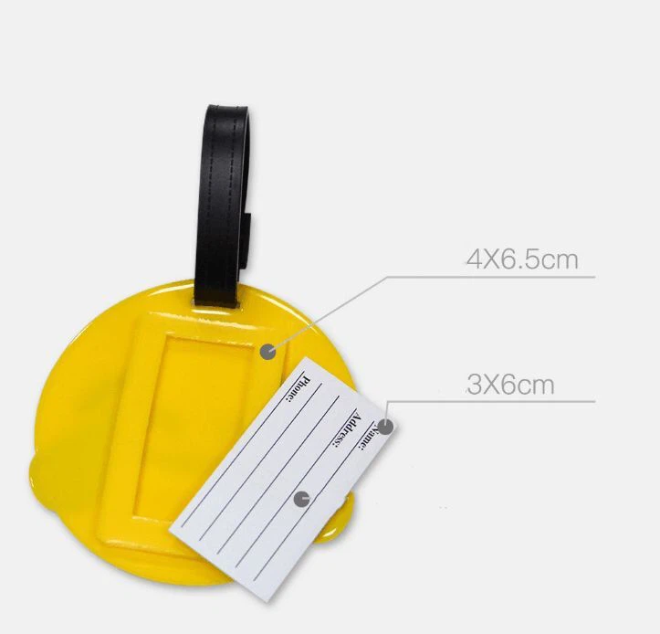 Travel Bag Use 3d Soft Pvc Luggage Hang Tag For Baggage