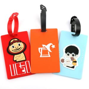 Reklámajándék Soft PVC csomagcímke Ügyfél útipoggyász lables