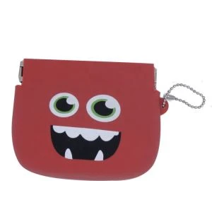 Szilikon mini érme aranyos pénztárca cipzárral