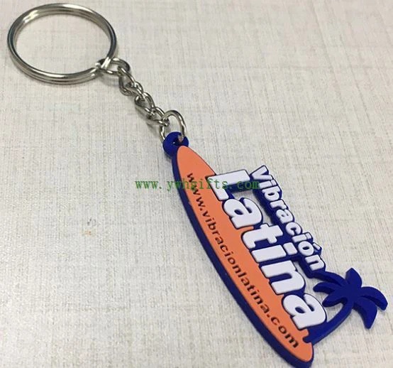 PVC Figures Keychain Football Rubber Keychains