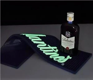 LED PVC elektronikus csillám gumirúd szőnyeg bár használata